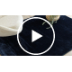 Tapete VISCO azul escuro 10 pelúcia, IMITAÇÃO DE PELE DE COELHO